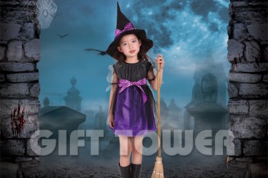 G-0132B     Lovely Witch Girl – Purple