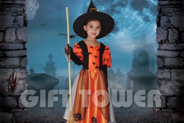 G-0116     Lovely Pumpkin Witch Girl