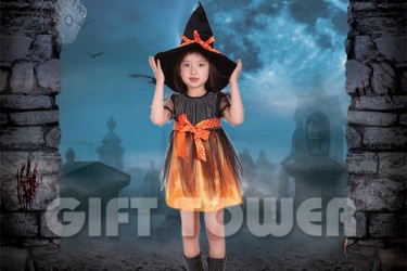 G-0132A     Lovely Witch Girl – Orange