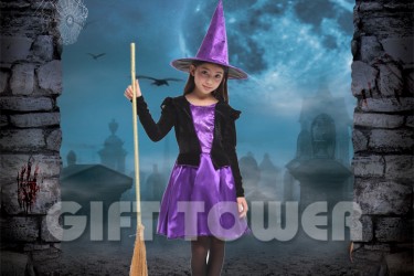 G-0241     Purple Witch Girl
