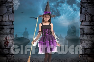 G-0195C     Lovely Organza Witch – Purple