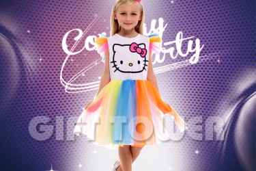 G-0297     Rainbow Kitty Girl G-0297     Rainbow Kitty Girl